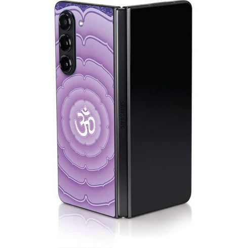 Sanskrit Purple Galaxy Z Fold5 5G Skin